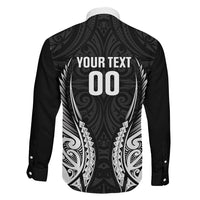 Hawke's Bay 2026 Rugby Custom Family Matching Long Sleeve Bodycon Dress and Hawaiian Shirt NZ Maori Silver Fern LT14 - Polynesian Pride
