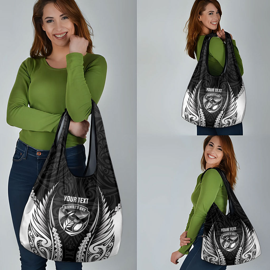 Hawke's Bay 2026 Rugby Custom Grocery Bag NZ Maori Silver Fern