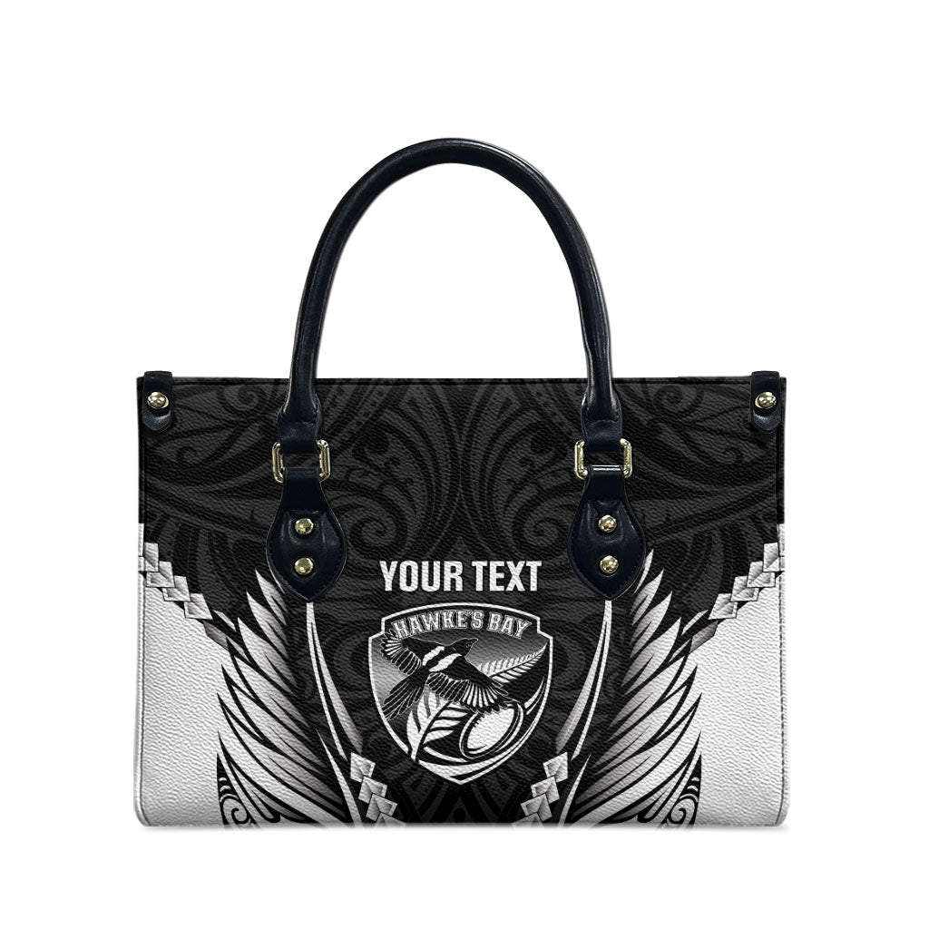 Hawke's Bay 2026 Rugby Custom Leather Bag NZ Maori Silver Fern