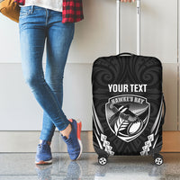 Hawke's Bay 2026 Rugby Custom Luggage Cover NZ Maori Silver Fern LT14 - Polynesian Pride