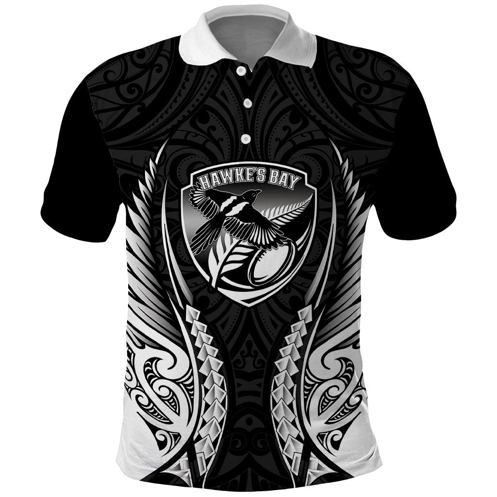 Hawke's Bay 2026 Rugby Custom Polo Shirt NZ Maori Silver Fern