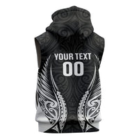 Hawke's Bay 2026 Rugby Custom Sleeveless Zip Hoodie NZ Maori Silver Fern