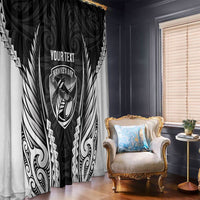 Hawke's Bay 2026 Rugby Custom Window Curtain NZ Maori Silver Fern