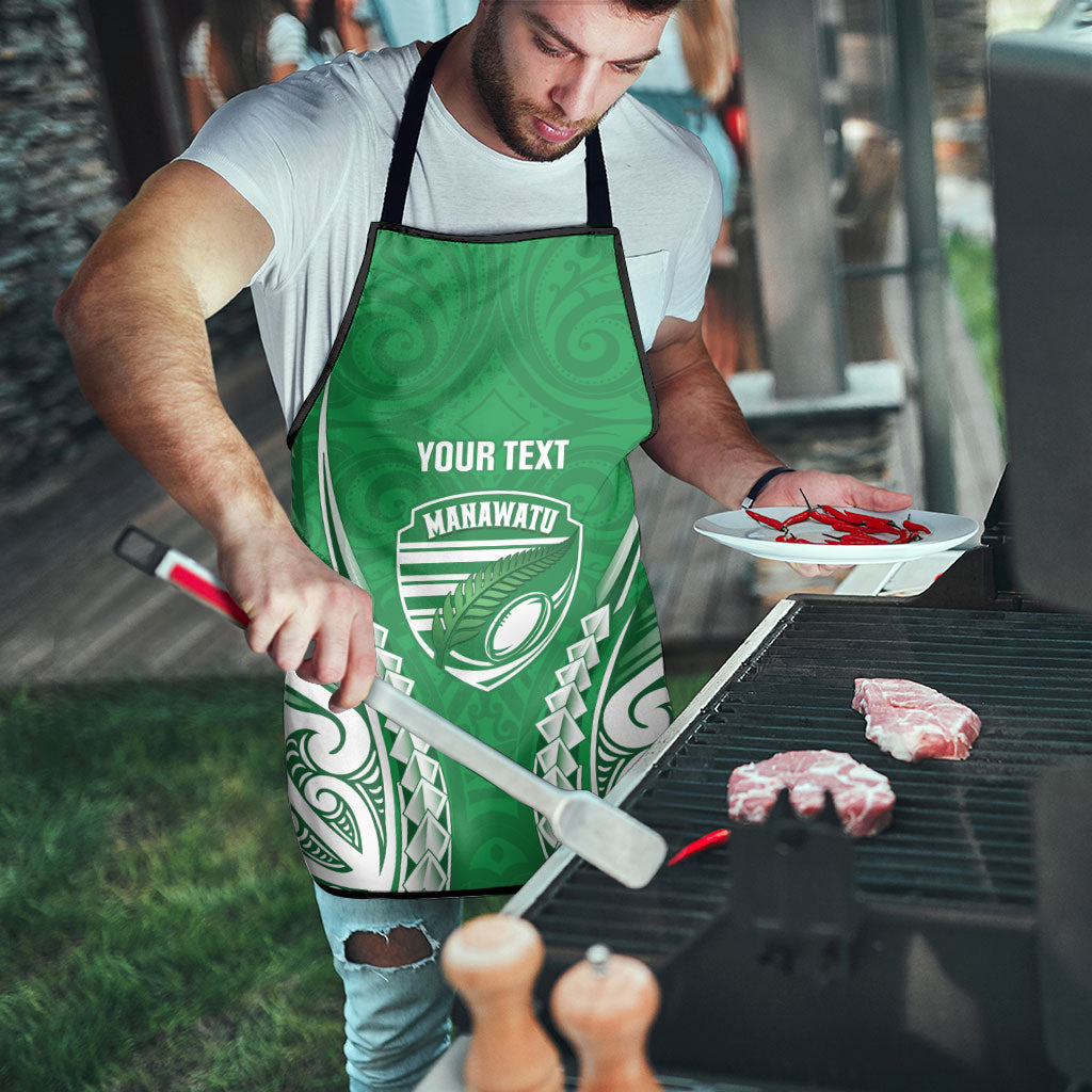 Manawatu 2026 Rugby Custom Apron NZ Maori Silver Fern