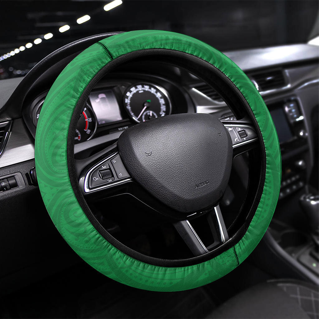 Manawatu 2026 Rugby Custom Steering Wheel Cover NZ Maori Silver Fern
