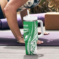 Manawatu 2026 Rugby Custom Tumbler With Handle NZ Maori Silver Fern