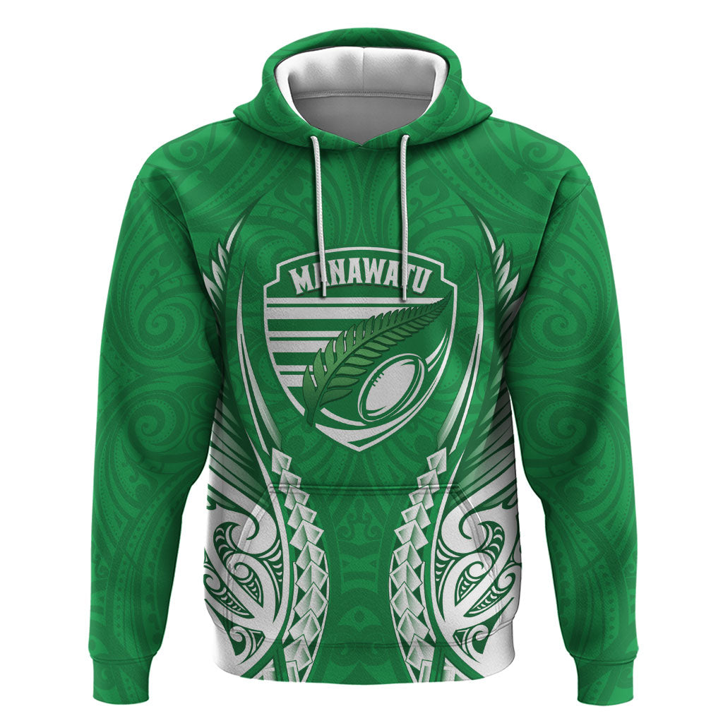 Manawatu 2026 Rugby Custom Zip Hoodie NZ Maori Silver Fern
