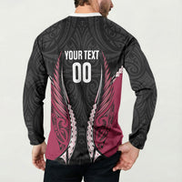 North Harbour 2026 Rugby Custom Button Sweatshirt NZ Maori Silver Fern