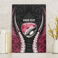 North Harbour 2026 Rugby Custom Canvas Wall Art NZ Maori Silver Fern