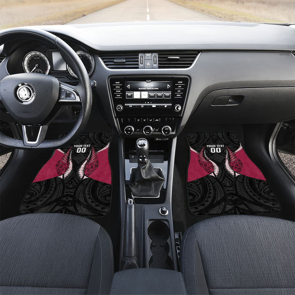 North Harbour 2026 Rugby Custom Car Mats NZ Maori Silver Fern
