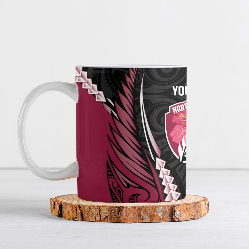 North Harbour 2026 Rugby Custom Ceramic Mug NZ Maori Silver Fern