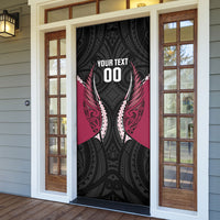North Harbour 2026 Rugby Custom Door Cover NZ Maori Silver Fern