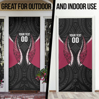 North Harbour 2026 Rugby Custom Door Cover NZ Maori Silver Fern
