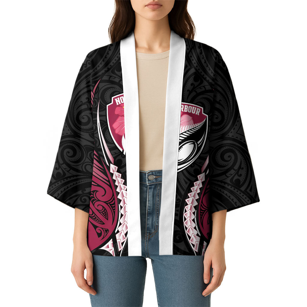 North Harbour 2026 Rugby Custom Kimono NZ Maori Silver Fern