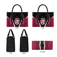 North Harbour 2026 Rugby Custom Leather Bag NZ Maori Silver Fern