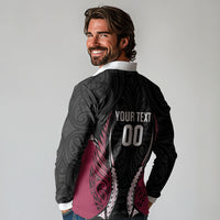 North Harbour 2026 Rugby Custom Long Sleeve Polo Shirt NZ Maori Silver Fern LT14 - Polynesian Pride