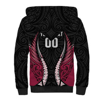 North Harbour 2026 Rugby Custom Sherpa Hoodie NZ Maori Silver Fern LT14 - Polynesian Pride