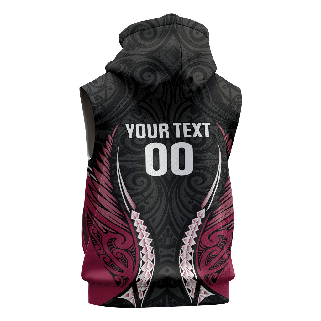 North Harbour 2026 Rugby Custom Sleeveless Hoodie NZ Maori Silver Fern