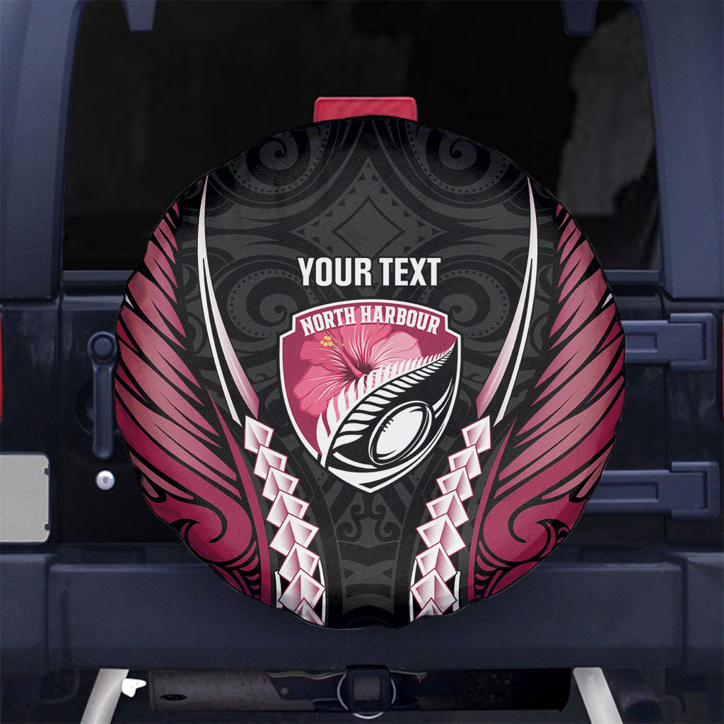 North Harbour 2026 Rugby Custom Spare Tire Cover NZ Maori Silver Fern