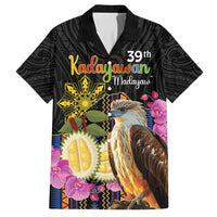 Kadayawan Philippines Family Matching Long Sleeve Bodycon Dress and Hawaiian Shirt Filipino Eagle Happy 39th Anniversary LT14 Dad's Shirt - Short Sleeve Black - Polynesian Pride