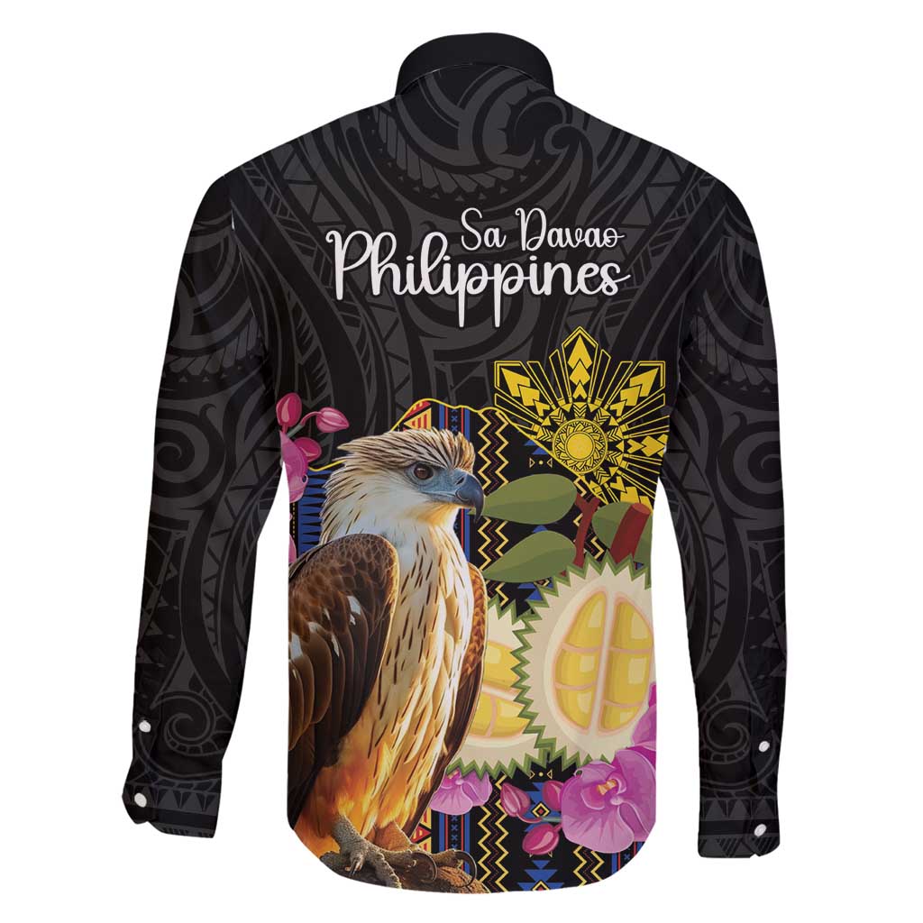 Kadayawan Philippines Family Matching Long Sleeve Bodycon Dress and Hawaiian Shirt Filipino Eagle Happy 39th Anniversary LT14 - Polynesian Pride