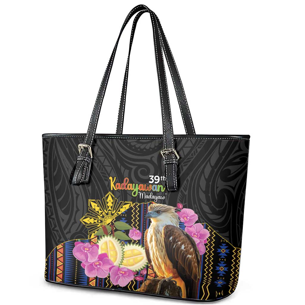 Kadayawan Philippines Leather Tote Bag Filipino Eagle Happy 39th Anniversary