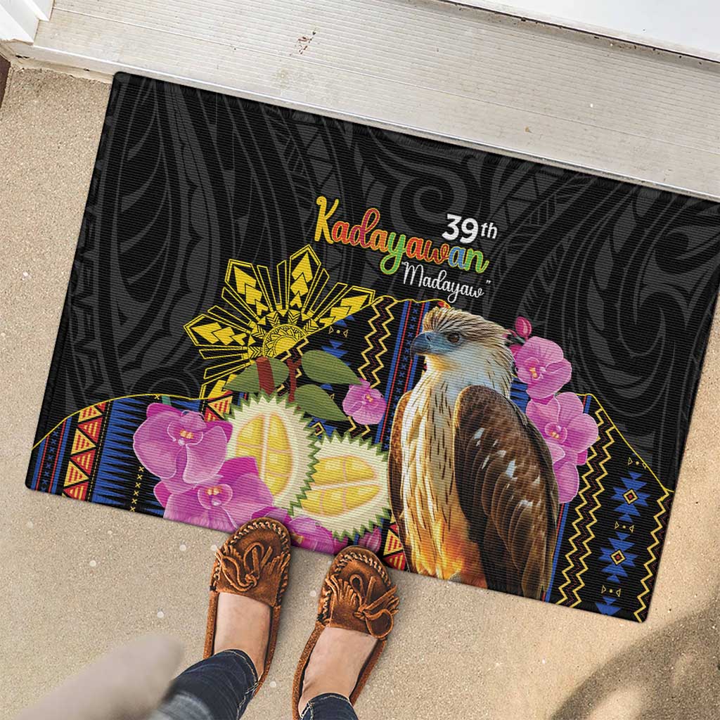 Kadayawan Philippines Rubber Doormat Filipino Eagle Happy 39th Anniversary
