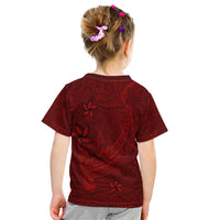 Oxblood Polynesia Kid T Shirt Hawaiian Tribal Hammerhead Shark Tattoo
