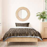 Kioranga Moriori New Zealand Bedding Set Kopi Rakau Carving Art LT14 - Polynesian Pride