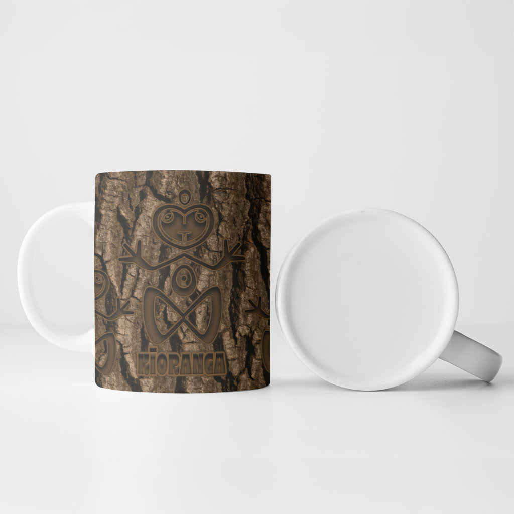 Kioranga Moriori New Zealand Ceramic Mug Kopi Rakau Carving Art LT14 - Polynesian Pride