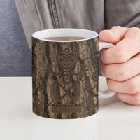 Kioranga Moriori New Zealand Ceramic Mug Kopi Rakau Carving Art LT14 - Polynesian Pride