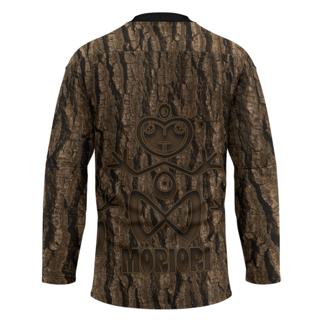 Kioranga Moriori New Zealand Hockey Jersey Kopi Rakau Carving Art LT14 - Polynesian Pride