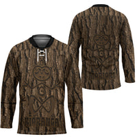 Kioranga Moriori New Zealand Hockey Jersey Kopi Rakau Carving Art LT14 - Polynesian Pride