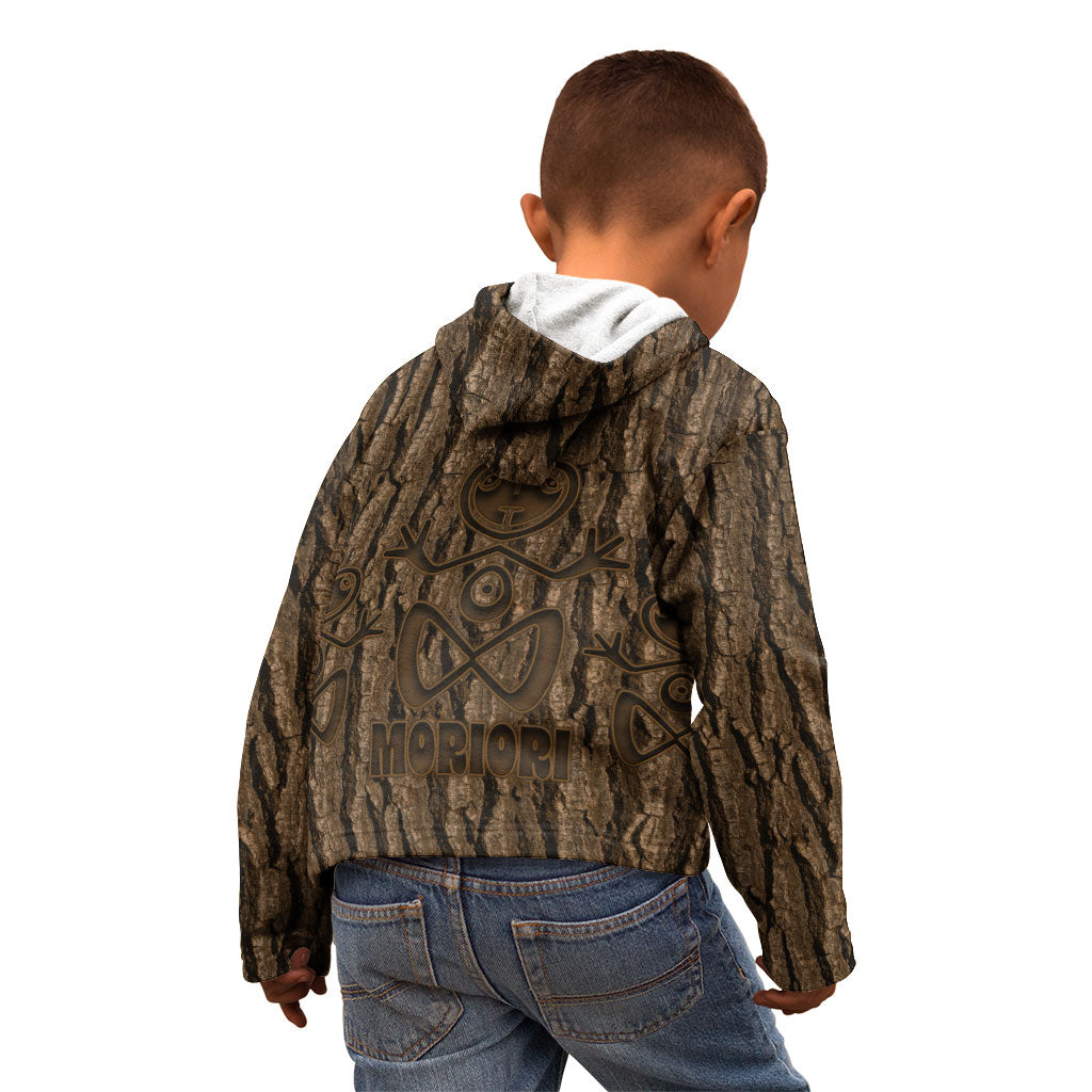 Kioranga Moriori New Zealand Kid Hoodie Kopi Rakau Carving Art LT14 - Polynesian Pride