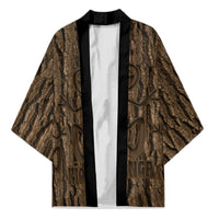 Kioranga Moriori New Zealand Kimono Kopi Rakau Carving Art LT14 Unisex Brown - Polynesian Pride