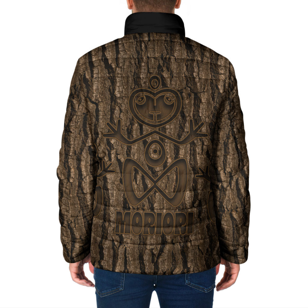 Kioranga Moriori New Zealand Padded Jacket Kopi Rakau Carving Art LT14 - Polynesian Pride
