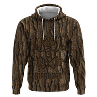 Kioranga Moriori New Zealand Zip Hoodie Kopi Rakau Carving Art LT14 Pullover Hoodie Brown - Polynesian Pride
