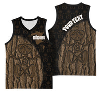 Moriori Kekoru New Zealand Personalised Basketball Jersey Kopi Rakau Carving Chatham Islands Map LT14 - Polynesian Pride