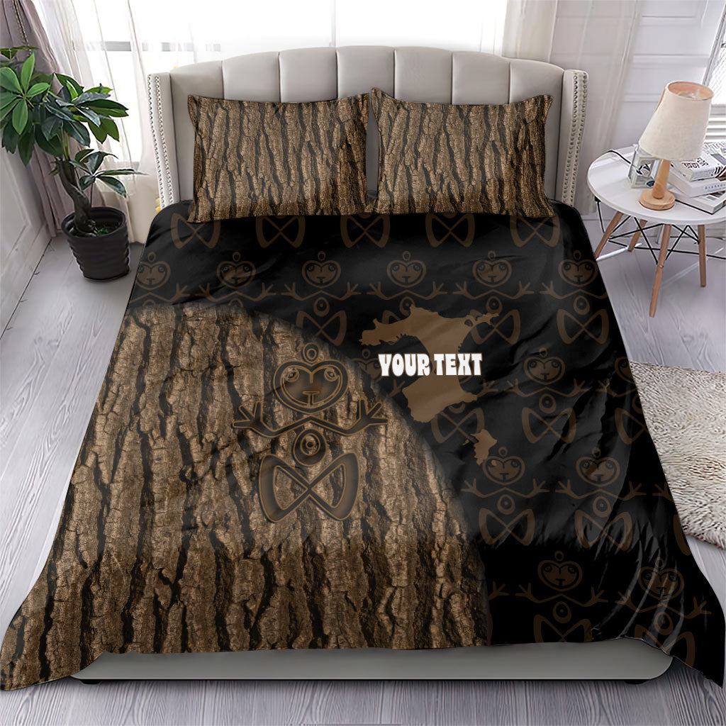 Moriori Kekoru New Zealand Personalised Bedding Set Kopi Rakau Carving Chatham Islands Map LT14 - Polynesian Pride