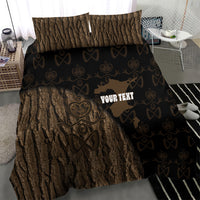 Moriori Kekoru New Zealand Personalised Bedding Set Kopi Rakau Carving Chatham Islands Map LT14 - Polynesian Pride