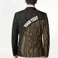 Moriori Kekoru New Zealand Personalised Blazer Kopi Rakau Carving Chatham Islands Map LT14 - Polynesian Pride