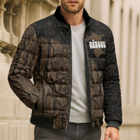 Moriori Kekoru New Zealand Personalised Bomber Puffer Jacket Kopi Rakau Carving Chatham Islands Map LT14 - Polynesian Pride