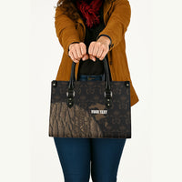 Moriori Kekoru New Zealand Personalised Leather Bag Kopi Rakau Carving Chatham Islands Map LT14 - Polynesian Pride