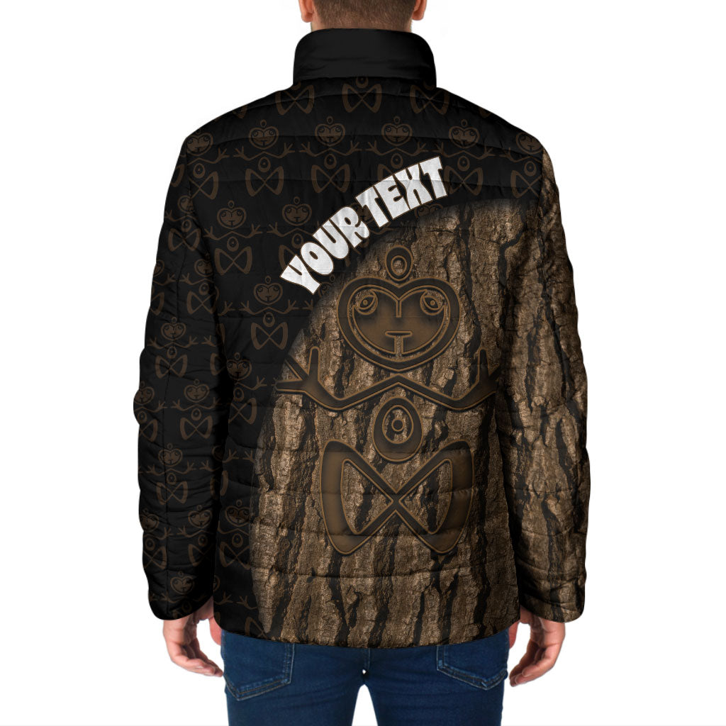 Moriori Kekoru New Zealand Personalised Padded Jacket Kopi Rakau Carving Chatham Islands Map LT14 - Polynesian Pride