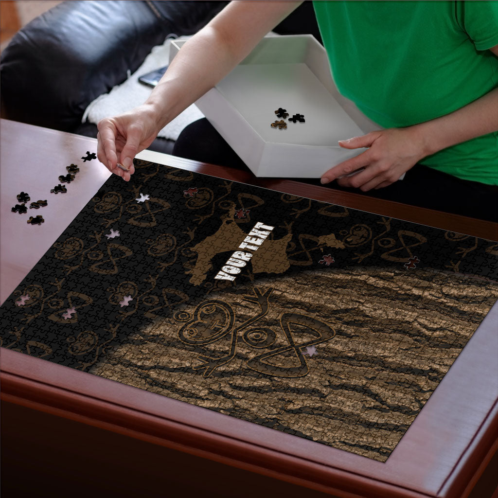 Moriori Kekoru New Zealand Personalised Puzzle Kopi Rakau Carving Chatham Islands Map LT14 - Polynesian Pride