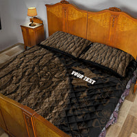 Moriori Kekoru New Zealand Personalised Quilt Bed Set Kopi Rakau Carving Chatham Islands Map LT14 - Polynesian Pride