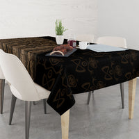 Moriori Kekoru New Zealand Personalised Tablecloth Kopi Rakau Carving Chatham Islands Map LT14 - Polynesian Pride