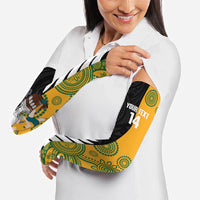New Zealand Australia Rugby Bledisloe 2026 Custom Arm Sleeves Champion Trophy Maori Aboriginal Art LT14 - Polynesian Pride