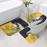 New Zealand Australia Rugby Bledisloe 2026 Bathroom Set Champion Trophy Maori Aboriginal Art LT14 - Polynesian Pride