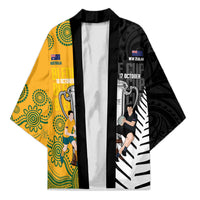 New Zealand Australia Rugby Bledisloe 2026 Custom Kimono Champion Trophy Maori Aboriginal Art LT14 Unisex Multicolor - Polynesian Pride